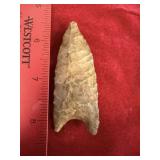 Dalton Indian Artifact Arrowhead
