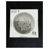 1921 S Morgan Silver Dollar Coin