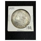 1921 Morgan Silver Dollar Coin