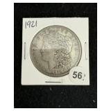 1921 Morgan Silver Dollar Coin