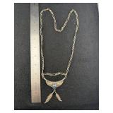 Sterling Silver Necklace marked KB