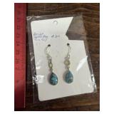 Sterling and Turquoise Ear Rings