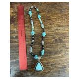 Turquoise and Sterling Necklace
