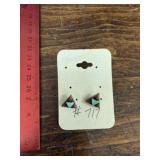 Sterling and Turquoise Ear Rings