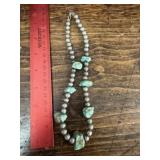Turquoise and Sterling Necklace