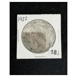 1922 Peace Silver Dollar Coin
