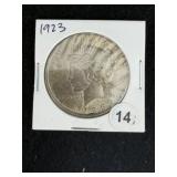 1923 Peace Silver Dollar Coin