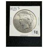 1923 S Peace Silver Dollar Coin