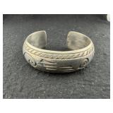 Sterling Cuff marked HC