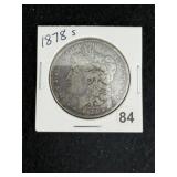1878 S Morgan Silver Dollar Coin