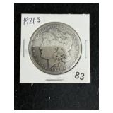 1921 S Morgan Silver Dollar Coin