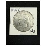 1926 D Peace Silver Dollar Coin