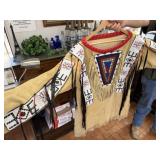 Beautiful Beaded Leather Shirt. Exquisite Beadwork