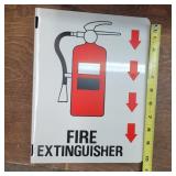 8' X 11' FIRE EXTINGUISHER METAL SIGN