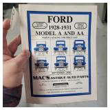 FORD 1928-31 MODEL 'A' 'AA' BOOK