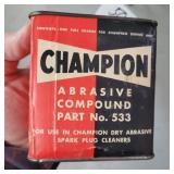 CHAMPION ABRASIVE COMPOUND  TIN  - EMPTY