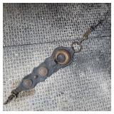 LEATHER/BRASS SADDLE STRAP