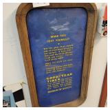GOOD YEAR TIRES - GLASS PLAQUE