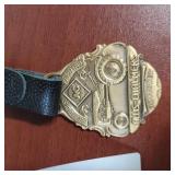 ALLIS CHALMERS -  FARMING BELT BADGE