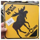 10' X 10' MOOSE SIGN - METAL