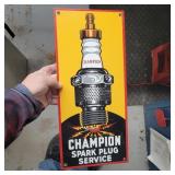 PORCELIN 8' X 18' CHAMPIONS SPARKPLUG SIGN