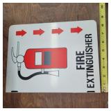 8' X 11' FIRE EXTINGUISHER METAL SIGN
