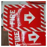 2  -    8' X 12 ' FIRE EXTINGUISHER STICKERS