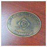 ALLIS CHALMERS - BELT BUCKLE 10TH ANNIVERASARY