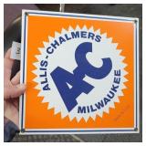 ALLIS CHALMERS 10'X 10' PORCELIN SIGN