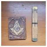 ANTIQUE RULLER, MASON ITEM