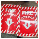 2  -    8' X 12 ' FIRE EXTINGUISHER STICKERS