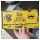 1996 FORD MODEL 'A' CONVENTION LICENSE PLATE
