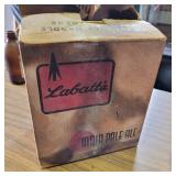 LABATT'S BEER BOX, W/BOTTLES