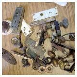 ANTIQUE DOOR KNOBS- SOME BRASS