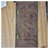 ONTARIO LICENSE PLATE  1932