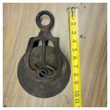 B B WOODEN WHEEL ROPE PULLEY