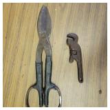 TIN SNIPS, TINY PIPE WRENCH