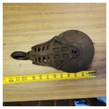 ANTIQUE WOOD PULLEY