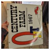 DOUBLE SIDED CENTURY FARM SIGN
