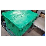 GREEN TOTE- FOLDING LID