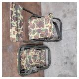 2 FOLDING STOOLS