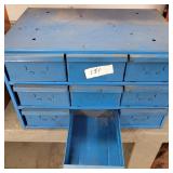 9 drawer metal hardware cabinet 17' x 11.5' x 11'