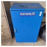 14'd x 20'w x 33'h blue metal wall cabinet