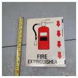 DOUBLE SIDED EXTINGUISHER SIGN - METAL