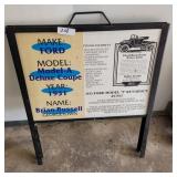 METAL FOLDING SIGN  FRAME STAND