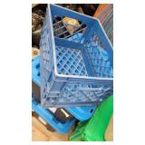 BLUE MILK CRATE