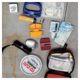job lot- first aid kit, etc