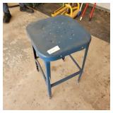 BLUE METAL STOOL