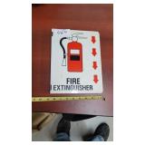 FIRE EXTINGUISHER SIGN -  METAL