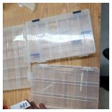 3 plastic trays